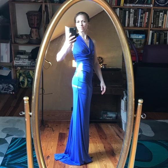 Nicole Miller Royal Blue Gown, NWT